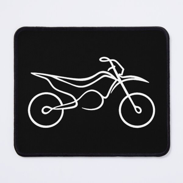 Item preview, One Line Dirt Bike Supermoto Line Art designed and sold by JesterKrewArt.