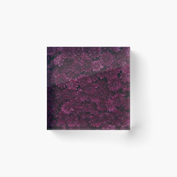 Item preview, Dark Magenta Chrysanthemum Floral Pattern designed and sold by Owcomm.