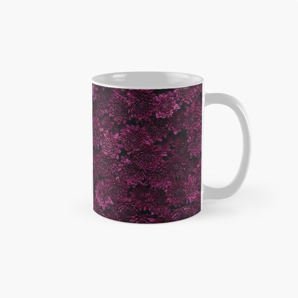 Item preview, Dark Magenta Chrysanthemum Floral Pattern designed and sold by Owcomm.
