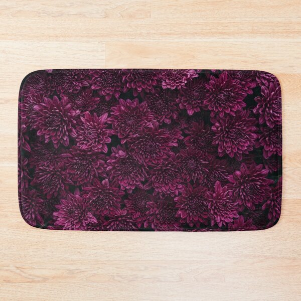 Item preview, Dark Magenta Chrysanthemum Floral Pattern designed and sold by Owcomm.