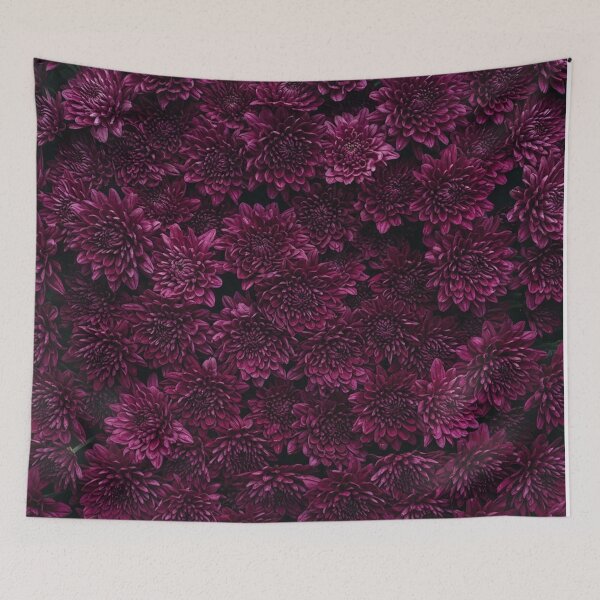 Item preview, Dark Magenta Chrysanthemum Floral Pattern designed and sold by Owcomm.