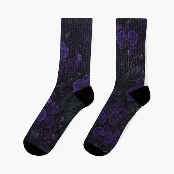 Item preview, Dark Purple Orchid Floral Seamless Pattern designed and sold by Owcomm.