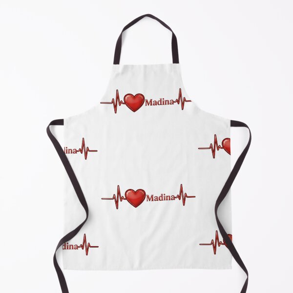 Item preview, Love Madina (V.1) – Islamic Spiritual Heart ECG Typography Design designed and sold by D-Islamic.