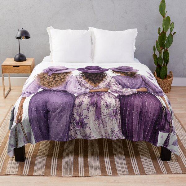 Item preview, Lavender Boho Best Friends Fashion Art designed and sold by Gold Turtle Lina.