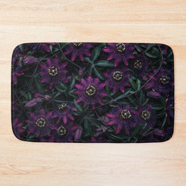 Item preview, Dark Purple Passion Flower Floral Pattern designed and sold by Owcomm.