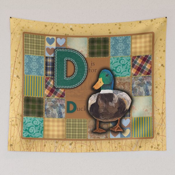 Item preview, D is for Duck Patchwork Alphabet designed and sold by ArtistsAtticWI.