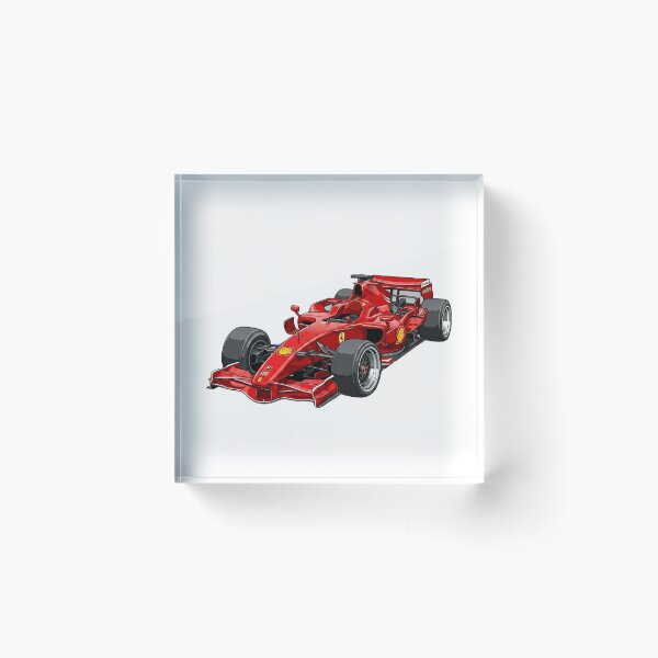 Item preview, 2008 Ferrari F2008 Felipe Massa Kimi Raikkonen F1 Racing Car Illustration designed and sold by Motorline44.