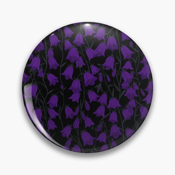 Item preview, Dark Purple Bluebell Flowers Floral Pattern designed and sold by Owcomm.