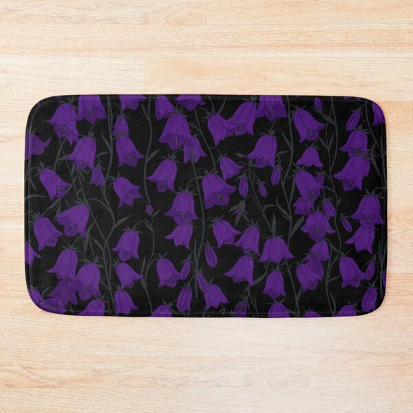 Item preview, Dark Purple Bluebell Flowers Floral Pattern designed and sold by Owcomm.