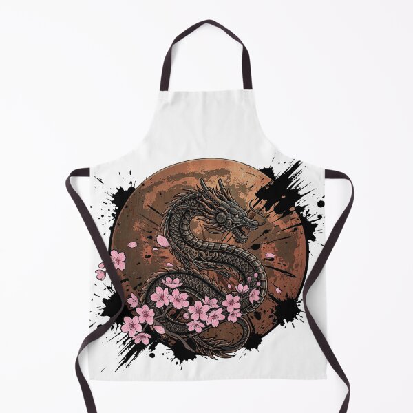 Item preview, Japanese Cyberpunk Mechanical Dragon Sakura Moon designed and sold by CRMediaGroup.