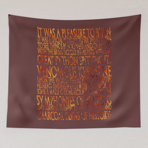 Item preview, Fahrenheit 451 Opening Stencil  designed and sold by Cathedral of Curiosity.