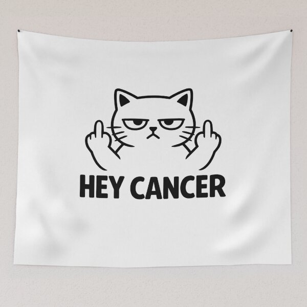 Item preview, Cancer Warrior Humor Hey Cancer T-Shirt | Funny Cancer Survivor Fighter Awareness Graphic Gift designed and sold by Trendably.