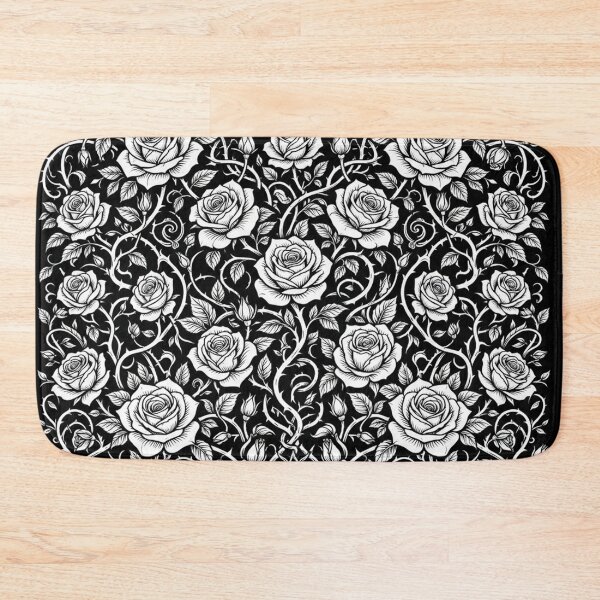 Item preview, Gothic Rose Garden Black And White Pattern designed and sold by Owcomm.