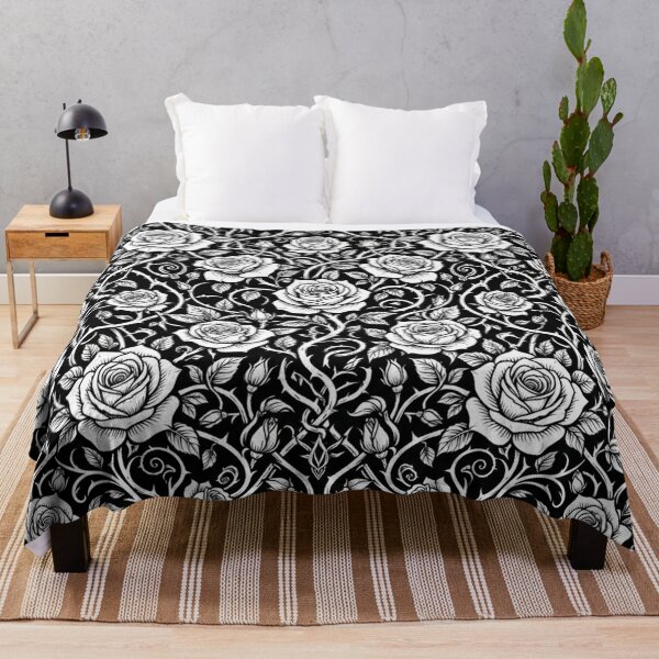 Item preview, Gothic Rose Garden Black And White Pattern designed and sold by Owcomm.