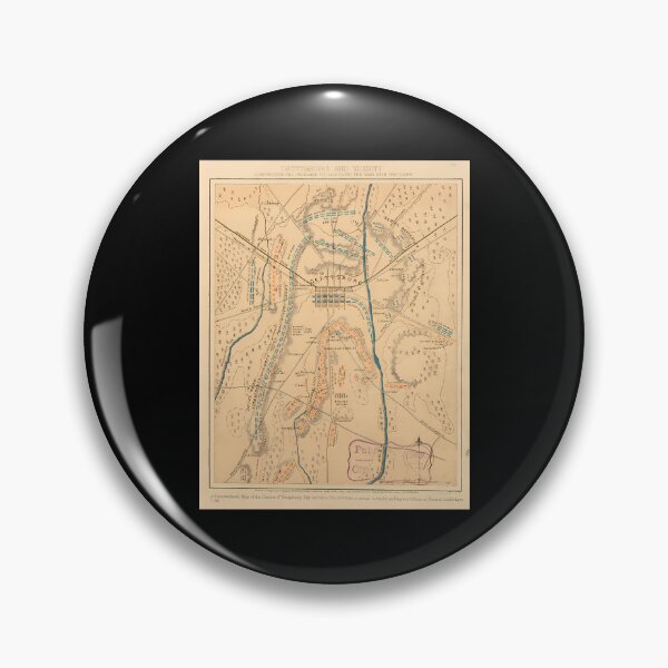 Item preview, Vintage Map Of The Gettysburg Battlefield (1864) designed and sold by CarlynSallee.