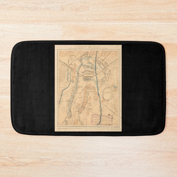 Item preview, Vintage Map Of The Gettysburg Battlefield (1864) designed and sold by CarlynSallee.