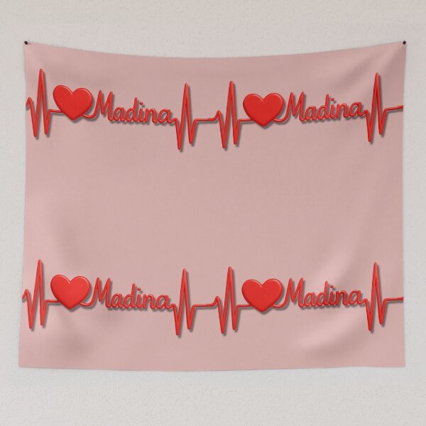 Item preview, Madina Heartbeat Pulse (V.4) - Islamic Faith & Love Design designed and sold by D-Islamic.