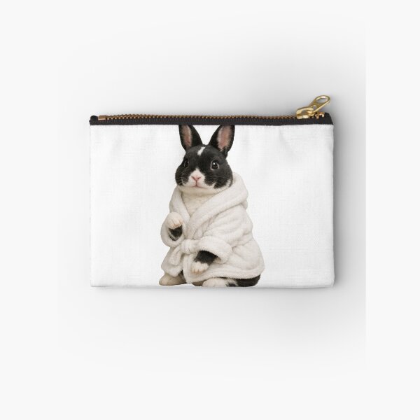 Item preview, Cozy Mini Rex Rabbit in a Bathrobe designed and sold by Sillytoe.