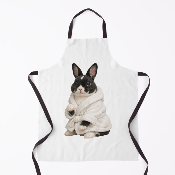 Item preview, Cozy Mini Rex Rabbit in a Bathrobe designed and sold by Sillytoe.