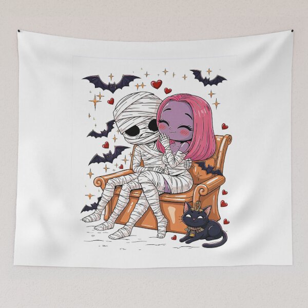 Item preview, Cute Halloween Mummy Couple designed and sold by adees293.