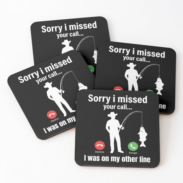 Item preview, Sorry I Missed Your Call I Was on the Other Line Fishing T-Shirt | Sarcastic Angler Fishing Graphic Gift designed and sold by Trendably.