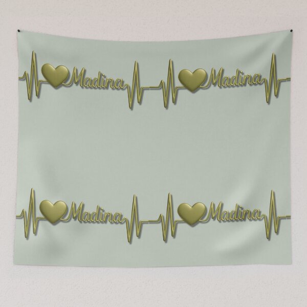 Item preview, Madina Heartbeat Pulse (V.8) - Islamic Faith & Love Design designed and sold by D-Islamic.