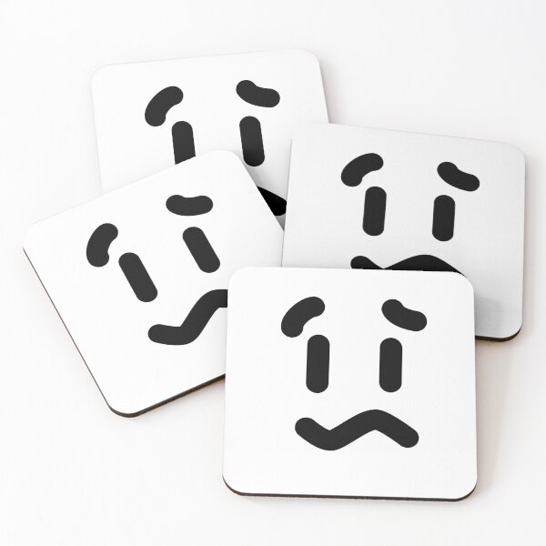 Item preview, Cute Worried Sad Face - Funny Squiggly Mouth and Anxious Eyebrows Expression designed and sold by darkskinbender.