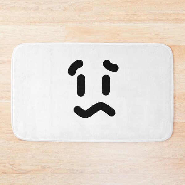 Item preview, Cute Worried Sad Face - Funny Squiggly Mouth and Anxious Eyebrows Expression designed and sold by darkskinbender.