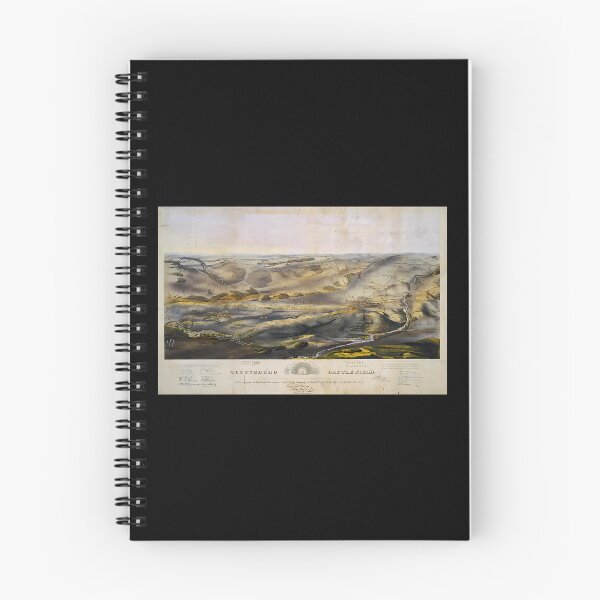 Item preview, Vintage Map Of The Gettysburg Battlefield (1863) designed and sold by CarlynSallee.