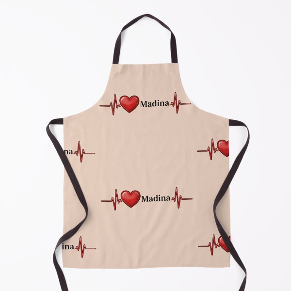 Item preview, Love Madina (V.2) – Islamic Spiritual Heart ECG Typography Design designed and sold by D-Islamic.