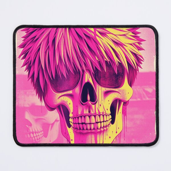 Item preview, Punk Skull Spiky Hair - Pink Distressed Streetwear Graphic designed and sold by ERODED SELF.