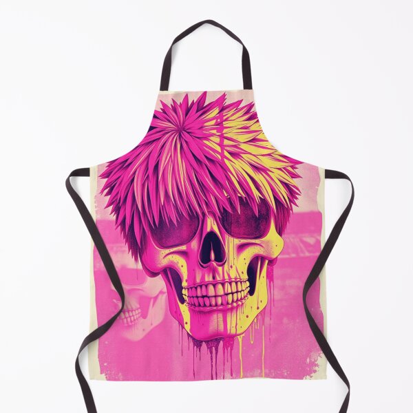 Item preview, Punk Skull Spiky Hair - Pink Distressed Streetwear Graphic designed and sold by ERODED SELF.