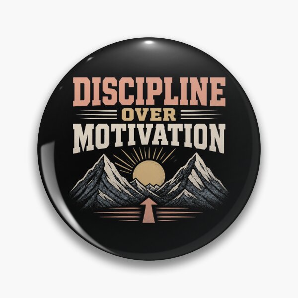 Item preview, Discipline Over Motivation Mountain — Dark Edition designed and sold by TheOddPrints.