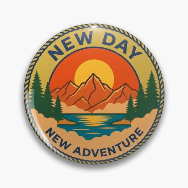 Item preview, New Day New Adventure Vintage Mountain  designed and sold by GabeMountainArt.