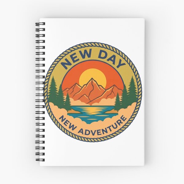 Item preview, New Day New Adventure Vintage Mountain  designed and sold by GabeMountainArt.