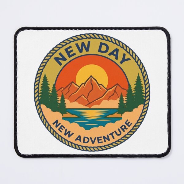 Item preview, New Day New Adventure Vintage Mountain  designed and sold by GabeMountainArt.