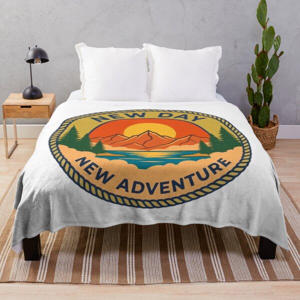 Item preview, New Day New Adventure Vintage Mountain  designed and sold by GabeMountainArt.