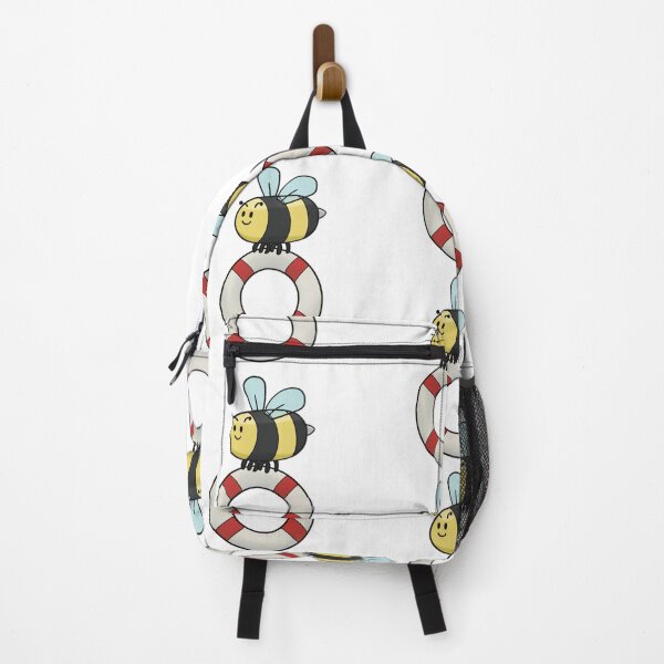 Item preview, Cute Cartoon Bee Life Preserver Nautical Insect Art designed and sold by The Soapiest Goat.