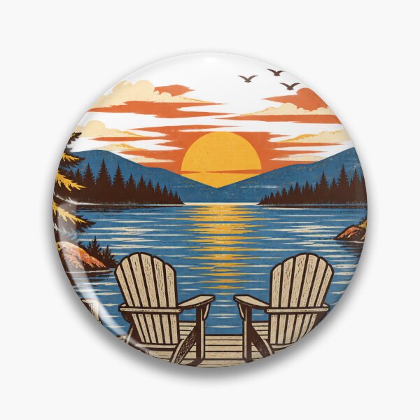 Item preview, Vintage Sunset & Adirondack Chairs designed and sold by urbinet.