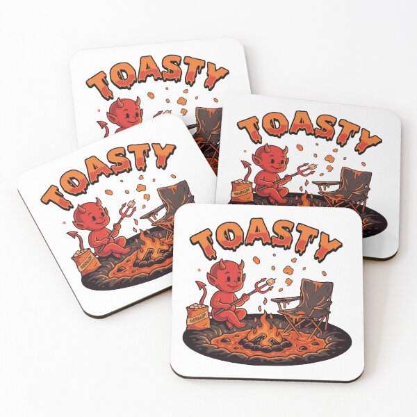 Item preview, HALLOWEEN Toasty Funny Devil Campfire designed and sold by Uglyandcute.
