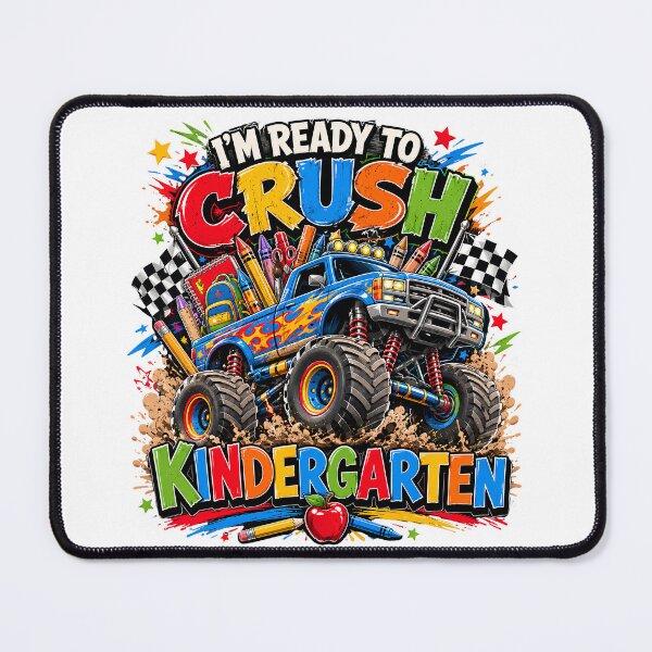 Item preview, Ready to Crush Kindergarten T-Shirt, Monster Truck Kindergarten Gift, Back to School Graphic Tee, First Day of School Gift designed and sold by OUICHA.