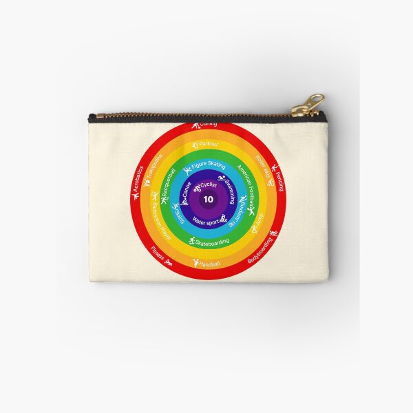 Item preview, Athletic Rainbow Map | Cute Sports Infographic T-Shirt designed and sold by CreativeArtistL.