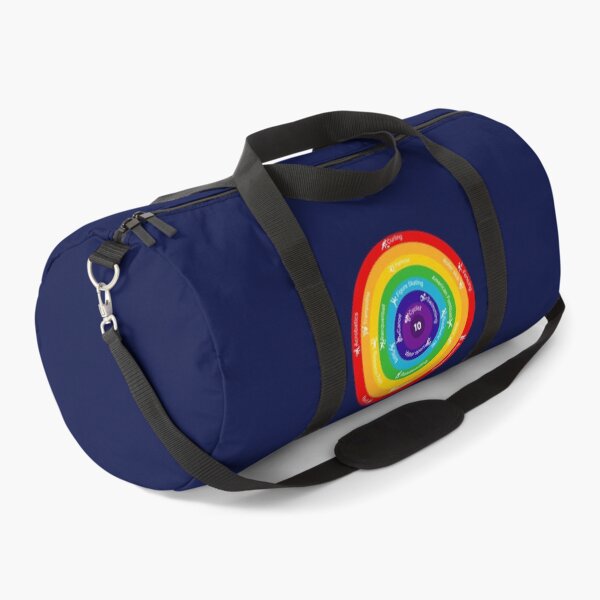 Item preview, Athletic Rainbow Map | Cute Sports Infographic T-Shirt designed and sold by CreativeArtistL.