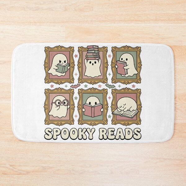 Item preview, HALLOWEEN Spooky Reads Ghosts Books - Cute Halloween Bookworm Cartoon designed and sold by Uglyandcute.