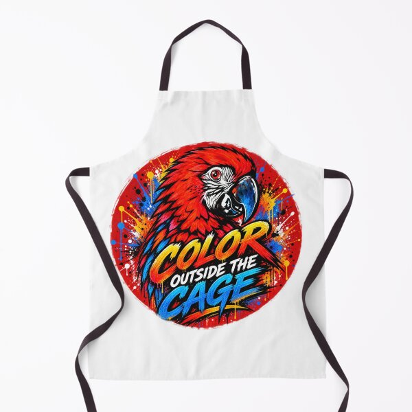 Item preview, Color Outside the Cage – Red Macaw Circle designed and sold by SidneiSampaioStudio.