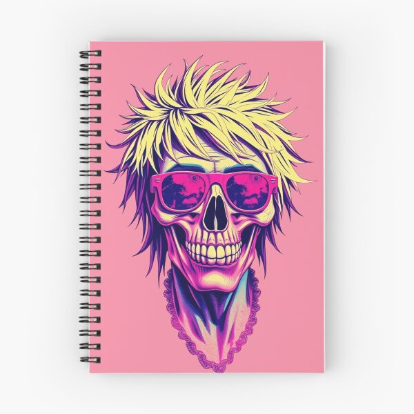 Item preview, Retro Neon Skull Sunglasses - Spiky Blonde Pop Art Graphic designed and sold by ERODED SELF.