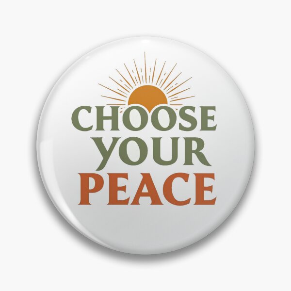 Item preview, Choose your peace retro sunrise quote designed and sold by Prints by Mat.