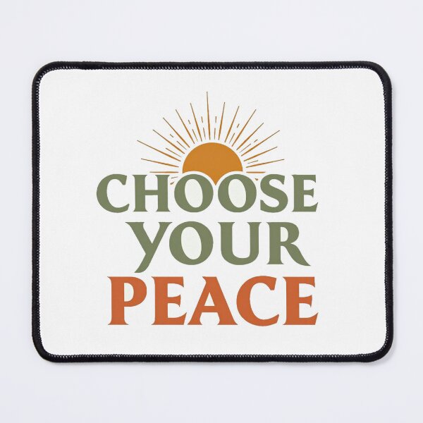 Item preview, Choose your peace retro sunrise quote designed and sold by Prints by Mat.
