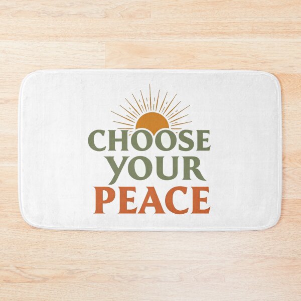 Item preview, Choose your peace retro sunrise quote designed and sold by Prints by Mat.