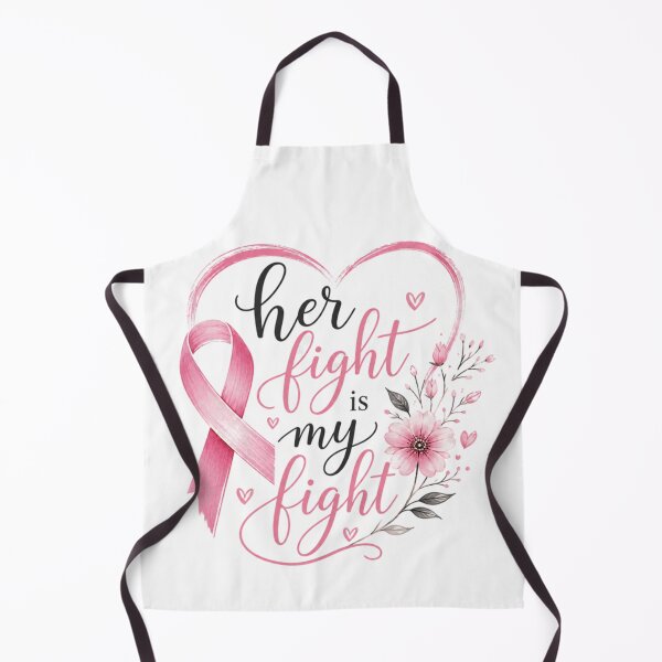 Item preview, Her Fight Is My Fight – Breast Cancer Awareness Floral Ribbon designed and sold by MJ3in1.
